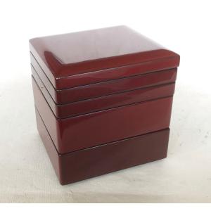 弁当箱 木製 本漆塗 後藤塗 二段角長弁当 5.5寸 16.5cm 内すり漆 国産