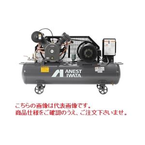 【直送品】 アネスト岩田 コンプレッサ レシプロ：給油式 TLP22EG-10 200/220V 5...