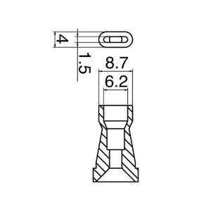 アズワン はんだ吸取器用ノズル N60-09 (3-9243-19) 《研究・実験用機器》｜douguyasan