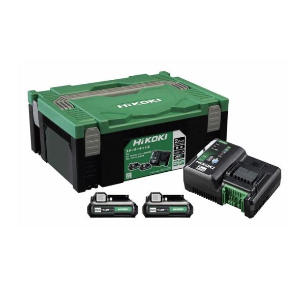 HiKOKI 2ポート急速充電器 スターターキット2 UC18YDML (2L) (57804492...