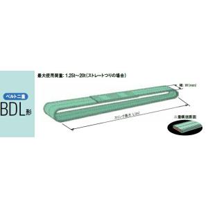 【直送品】 キトー エンドレススリング(ベルト二重） BDL038 (BDL形 60mm×1m) (BDL038-1) 《繊維スリング》｜douguyasan
