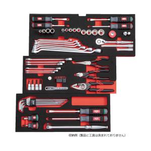 直送品】 KTC ネプロス ツールセット(77点)レッド NTX10770R 【法人