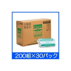 【在庫品】日本製紙クレシア EFハンドタオル ソフトタイプ200 (200組×30パック) (37005) 【大型】｜douguyasan