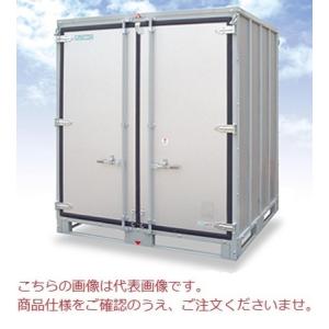 フォークリフト必須】イーエムウメムラ 組立式コンテナ UC201-20H 