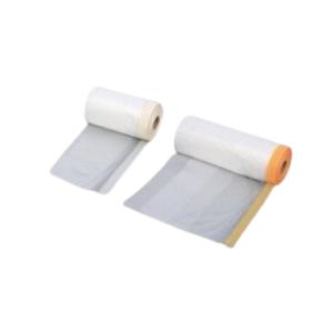 【ポイント10倍】【直送品】 KLASS(極東産機) テープ付養生シート 550mm×35m巻(ポリ...
