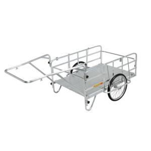 直送品】 昭和ブリッジ オールアルミ製折りたたみ式リヤカー SMC-3