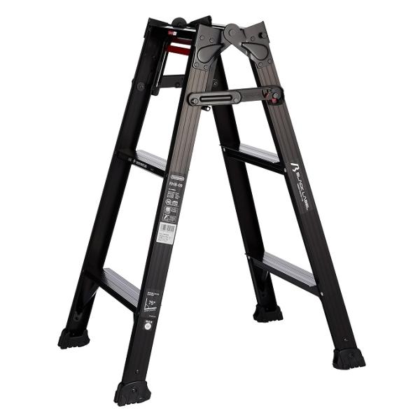 【ポイント5倍】【直送品】 長谷川工業 ハセガワ はしご兼用脚立 (ワンタッチバー付) RHB-09...