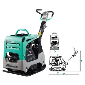 【ポイント5倍】【直送品】 三笠産業 バイブロコンパクター MVH-158HS 【大型】