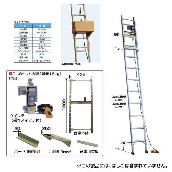 【ポイント5倍】【直送品】 PiCa (ピカ) 荷揚げ機 GL-8 【特大・送料別】