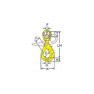 【ポイント5倍】象印 チェーンスリング BKEスイベルフック BKE-10 (使用荷重 2.5t ボ...