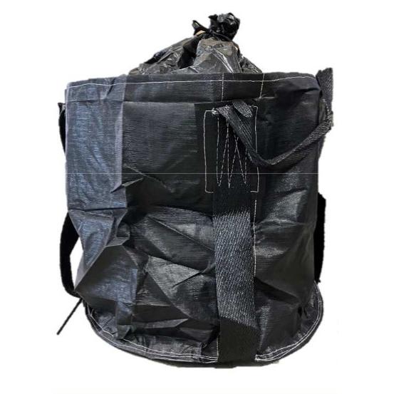 【直送品】 ノーブランド ブラックフレコンバック(排出口無し) 10枚入 OTS#002 500kg...