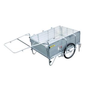 直送品】 昭和ブリッジ オールアルミ製折りたたみ式リヤカー SMC-3