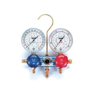 DENGEN 134a用2バルブマニホールドゲージ CP-MG213N : エヒメマシン