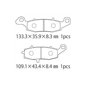 NTB ブレーキパッド A61-005KN 純正品番 43082-1280