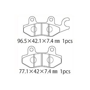 NTB ブレーキパッド A61-018KN  適応車種  ニンジャ250 BX250A/EX250L...