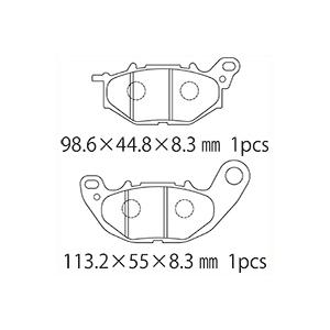 NTB ブレーキパッド A61-033YN 適応車種 YZF-R25(A)/MT-25 RG10J/...