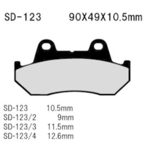 Vesrah ブレーキパッド  SD-123/4 適合車種 GL1500ゴールドウイング、GL1500ゴールドウイングSE  材質 オーガニック｜doujimabuhin