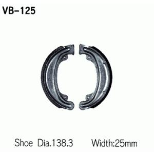 Vesrah  VB-125S ブレーキシュー  ベンリィCD125T、CM125、CS250、CM250LAカスタム、シルクロード、XL250S、XL250R、XL250 セット商品／付属品 スプリング付