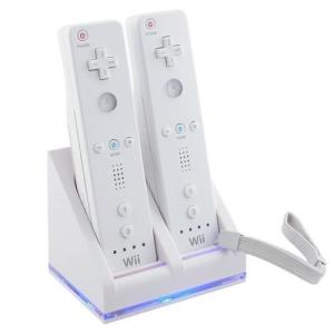 Wii 　Wii U リモコン 充電器 2800mah バッテリー2個付｜ゲーム卸売り堂本商店ラークヨルク