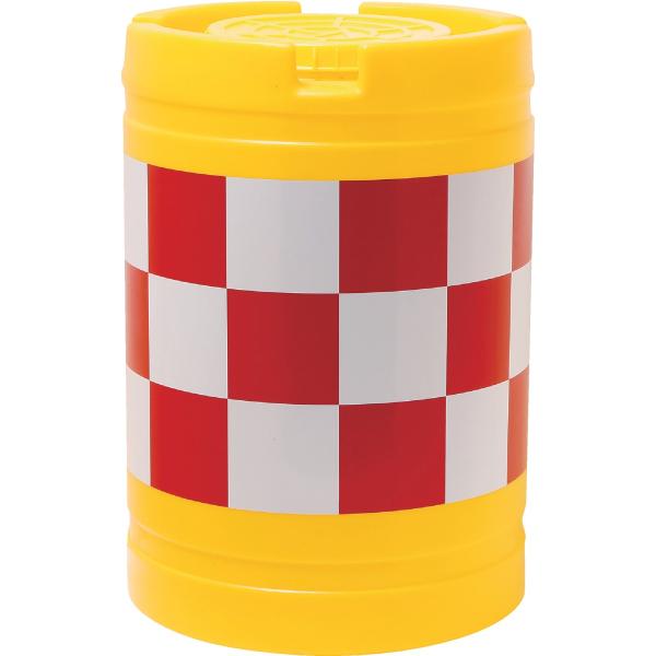 クッションドラム バンパードラム 20L水袋5枚付 赤（反射）／白（反射） 【法人様のみ配送可能商品...