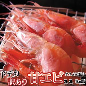 甘エビ 送料無料 1kg 訳あり 2L 3L ※沖縄送料別途加算 あまえび 南蛮エビ アマエビ 歳暮...