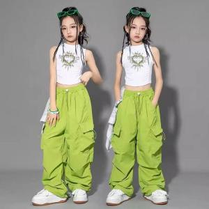 キッズ 子供服 ロング丈 カーゴパンツ 韓国風...の詳細画像2
