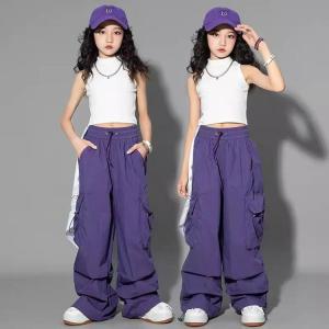 キッズ 子供服 ロング丈 カーゴパンツ 韓国風...の詳細画像3
