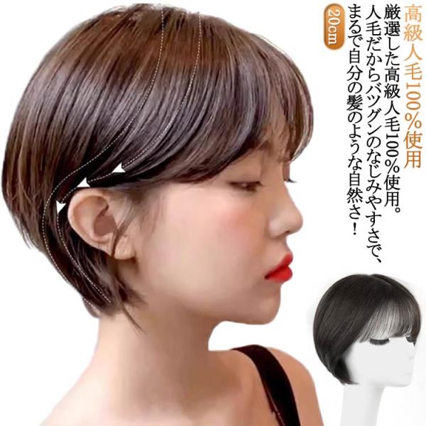 黒 女性用 茶 全かつら 自然色 ミセス モカ 自然 フルウィッグ カール 人毛100％ ショート ...