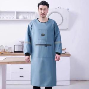 ロング丈 あったか 割烹着 裏起毛 袖付 撥水...の詳細画像2