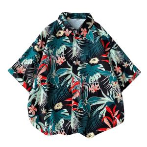 夏 シャツ 花柄シャツ 花柄シャツ 半袖 キレ...の詳細画像2