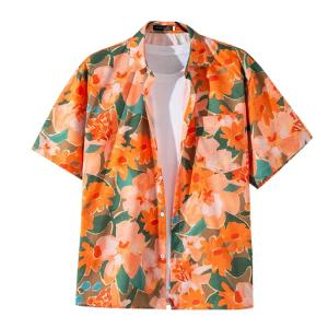 夏 シャツ 花柄シャツ 花柄シャツ 半袖 キレ...の詳細画像3