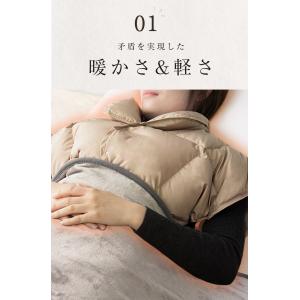 肩当て 羽毛 肩あて ダウン80% 軽いのにポ...の詳細画像4