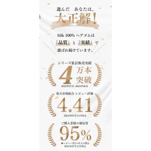 3点目99%OFF シルク ヘアゴム シルク ...の詳細画像2