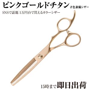 DEEDS プロ用 美容師 GTZ ピンクゴールドチタン シザー 6.0