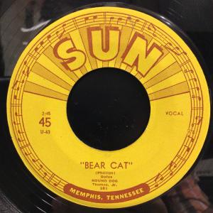 RUFUS THOMAS / BEAR CAT / WALKIN IN THE RAIN (US-ORIGINAL/7inch/SUN初版 '53 Rare KILLER POPCORN〜R&B)
