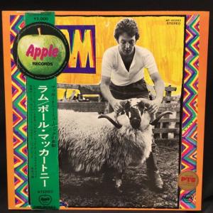 ポール・マッカートニー / ラム 国内盤 (レア「赤盤」見本盤白ラベル,ライナー付,PTS GOLDステッカー)
