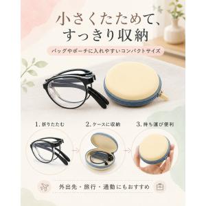 老眼鏡 折りたたみ おしゃれ リーディンググラ...の詳細画像5