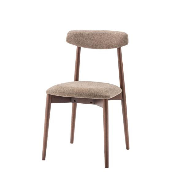 ダイニングチェア form チコリ ブラウン 1脚 天然木 木製 ファブリック 椅子 いす チェア ...