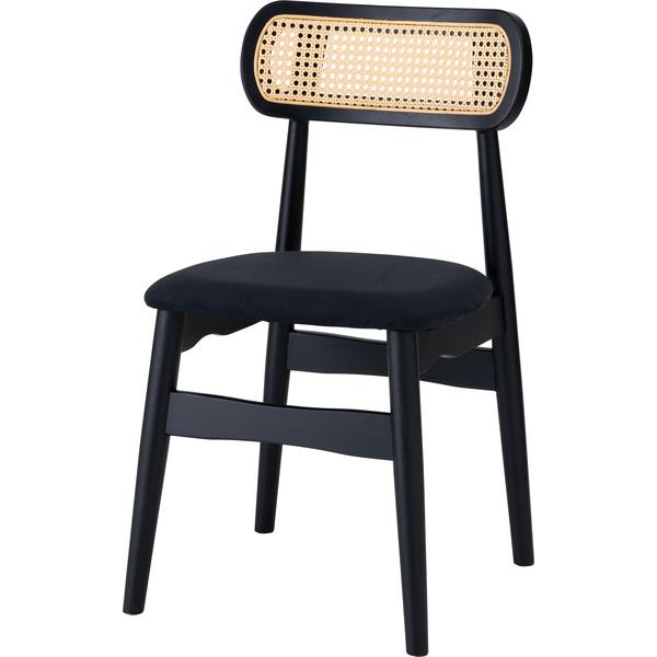 ダイニングチェア ブラック 1脚 椅子 いす チェア チェアー 腰掛 おしゃれ アジアン シンプル ...