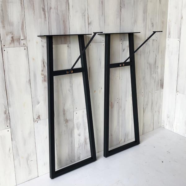 テーブル脚 テーブル 脚 diy アイアン パーツ 脚のみ ブラック 2本1組 ハイテーブル カウン...