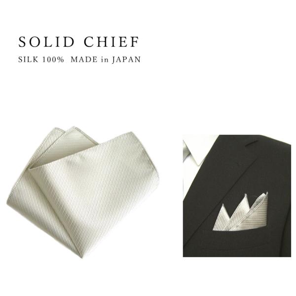 ポケットチーフ ソリッド 縦 シルク 日本製 京都 西陣織 メール便 dplus arts