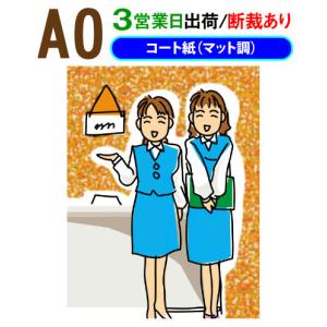 ポスター印刷 A0サイズ 1枚 コート紙マット調 3営業日目出荷｜dpris