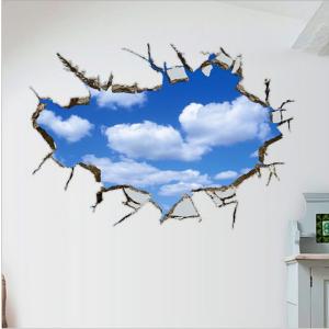 3D ウォールステッカー 青空 吹き抜け 雲 騙...の商品画像