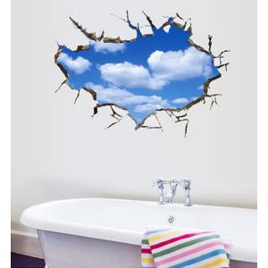 3D ウォールステッカー 青空 吹き抜け 雲 ...の詳細画像4