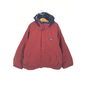 キッズ 古着 98s Patagonia 2way パデット ナイロン シェル ジャケット 10歳位 古着｜dracaena