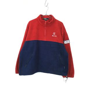 古着 90s USA製 Polo Ralph Lauren 「RL-93」 POLO HI TECH ハーフジップ フリース ジャケット L 古着｜dracaena