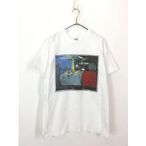 古着 90s Salvador Dali 「素早く動いている静物」 シュルレアリスム アート Tシャツ L 古着｜dracaena