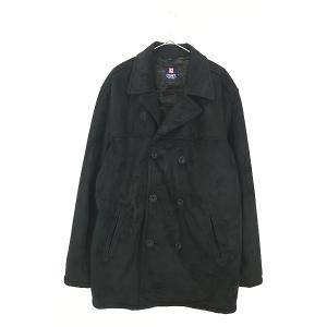 古着 90s CHAPS Ralph Lauren フェイク ムートン ダブル ミドル ジャケット XL 古着｜dracaena