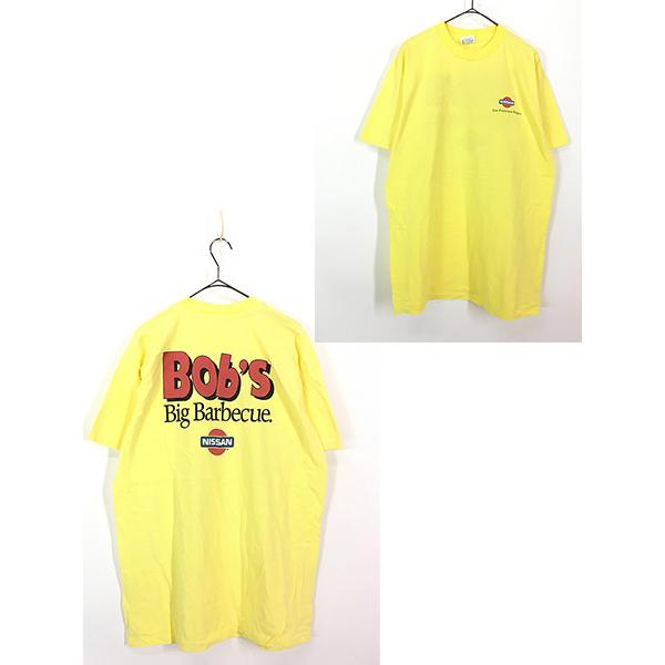 古着 90s USA製 NISSAN 日産 × BOB&apos;s Big Barbecue レストラン 企...