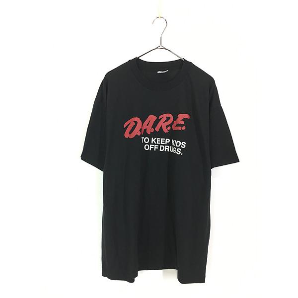 古着 80s D.A.R.E. ドラッグ 乱用予防 メッセージ Tシャツ XL 美品!! 古着